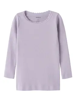 Kab långärmad blus - Lavender Gray | Kläder - Toppar - Blusar | BabyMode
