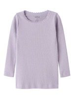 Kab långärmad blus - Lavender Gray