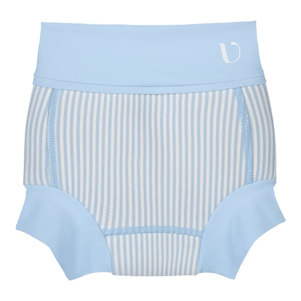 Badblöja neopren - Seersucker - Blue - 1-2 ÅR | Barnkläder - Badkläder - Badblöjor | BabyMode