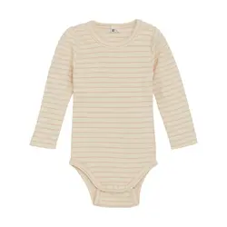 Långärmad Body Randig - Rose Dust | Kläder - Bodys & overaller - Långärmad body | BabyMode