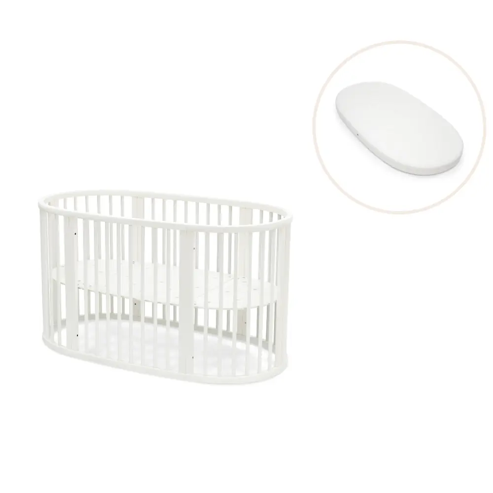 Stokke&reg; Sleepi V3 Spj&auml;ls&auml;ng Utan Hjul Inkl. Madrass - White