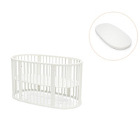 Stokke® Sleepi V3 Spjälsäng Utan Hjul Inkl. Madrass - White