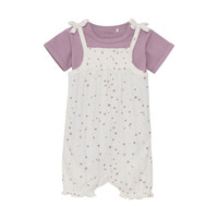 Sæt m. Body & Romper Pointelle - 1701
