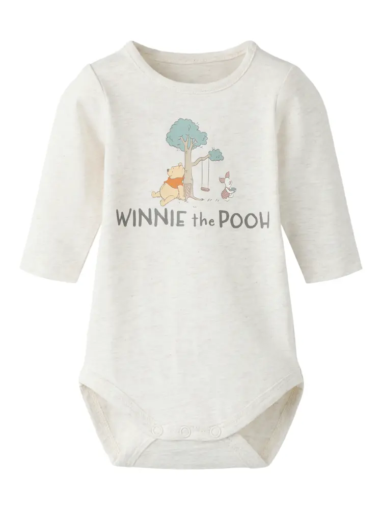 Name It Oki Pooh Långärmad Body - Peyote Melange - 62