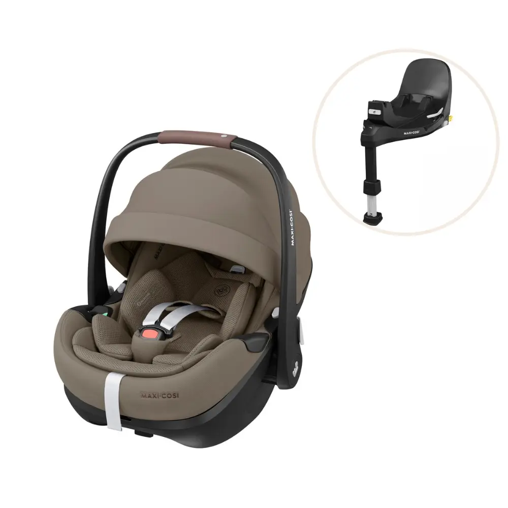 Maxi-Cosi Pebble 360 Pro2 Babyskydd inkl. Bas - Twillic Truffle | Bilbarnstolar - Babyskydd 0-13 Kg | BabyMode