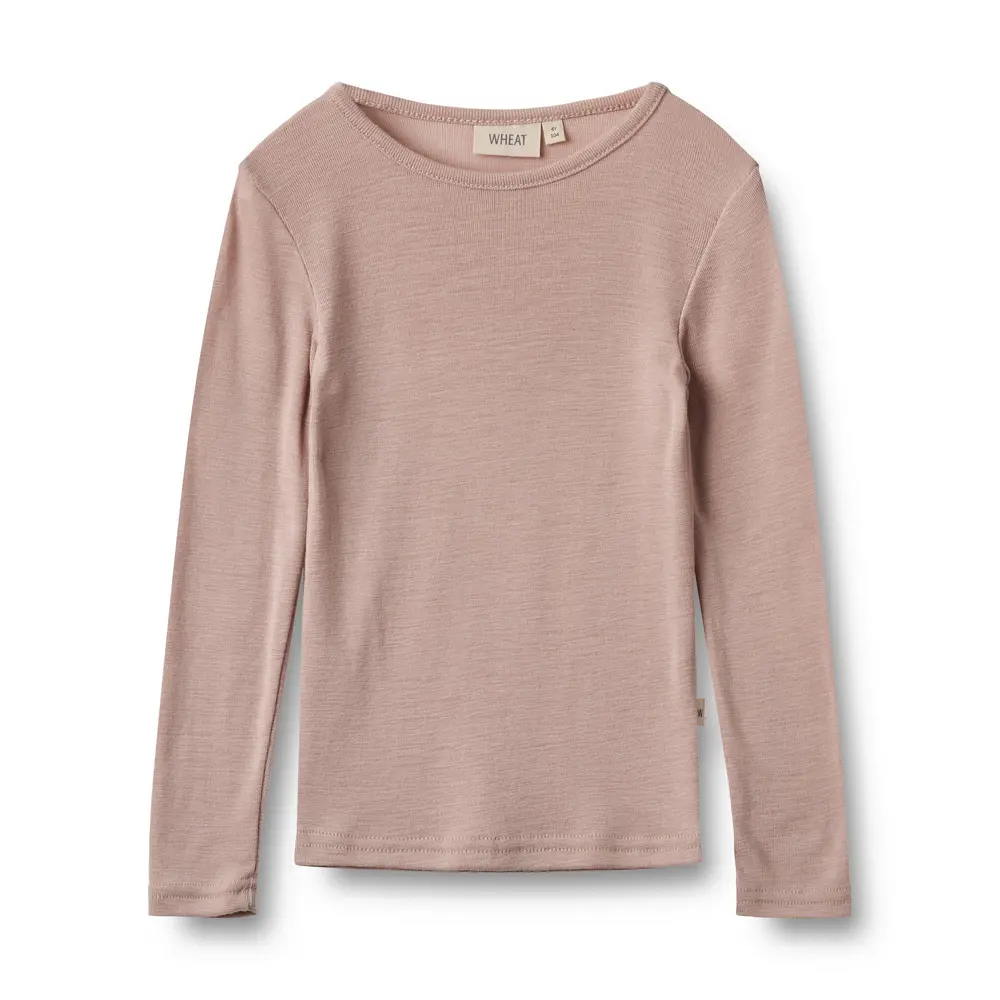 Långärmad Ulltröja Alfie - Dry Rose - 122 | Barnkläder - Ull - Ulltröjor | BabyMode