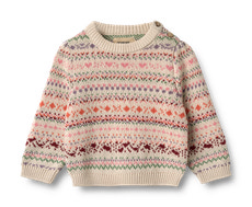 Olga Jacquard Stickat Tröja - Multi