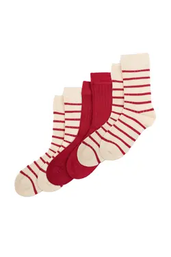 Strumpor Bambu 3-pack - Chili | Kläder - Strumpor & strumpbyxor - Strumpor | BabyMode