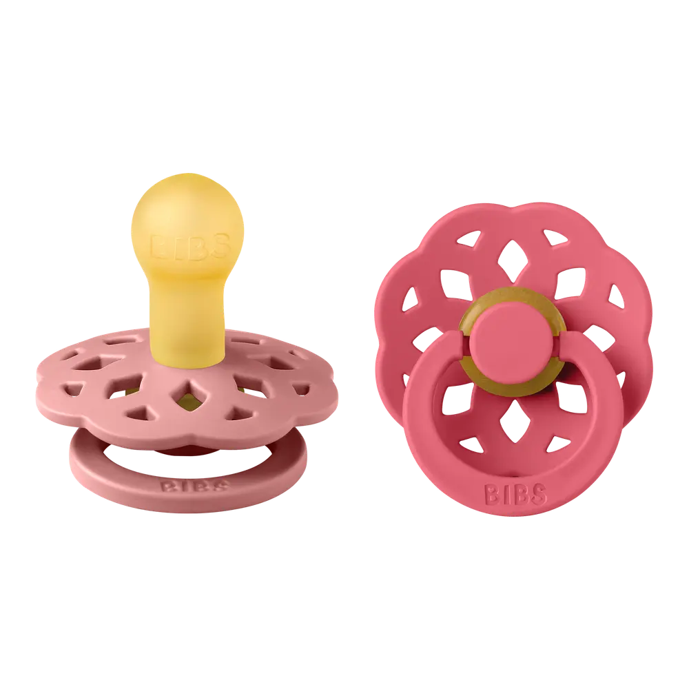 Napp Boheme 2-pack 0-6 mån - Dusty Pink/Coral | Baby & Barn - Sköta - Nappar | BabyMode