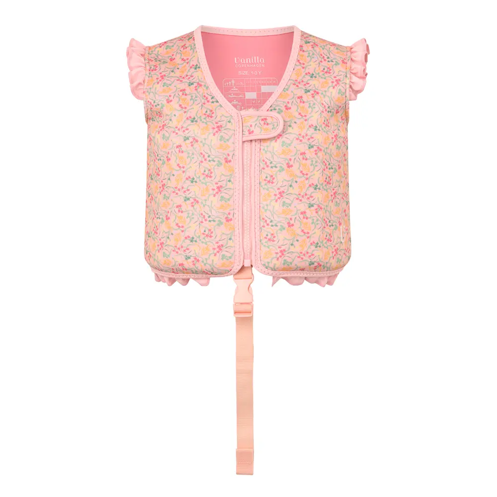 Simväst med rem - Liberty Beach - English Rose - 1-3 ÅR | Barnkläder - Badkläder - Badtillbehör - Badvästar | BabyMode