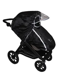 Regnskydd Single - Black | Barnvagnar - Barnvagnstillbehör - Regnskydd & myggnät | BabyMode
