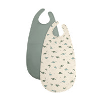 Lång Haklapp 2-Pack - Agave Green