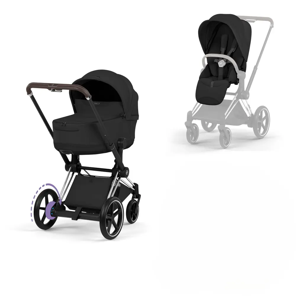 Cybex e-Priam Style Sittvagn - City Grey/Chrome Brown
