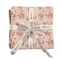 Muslinfilt 2-pak, 75x75 cm - Flora | Barnrum - Textilier - Muslinfiltar | BabyMode