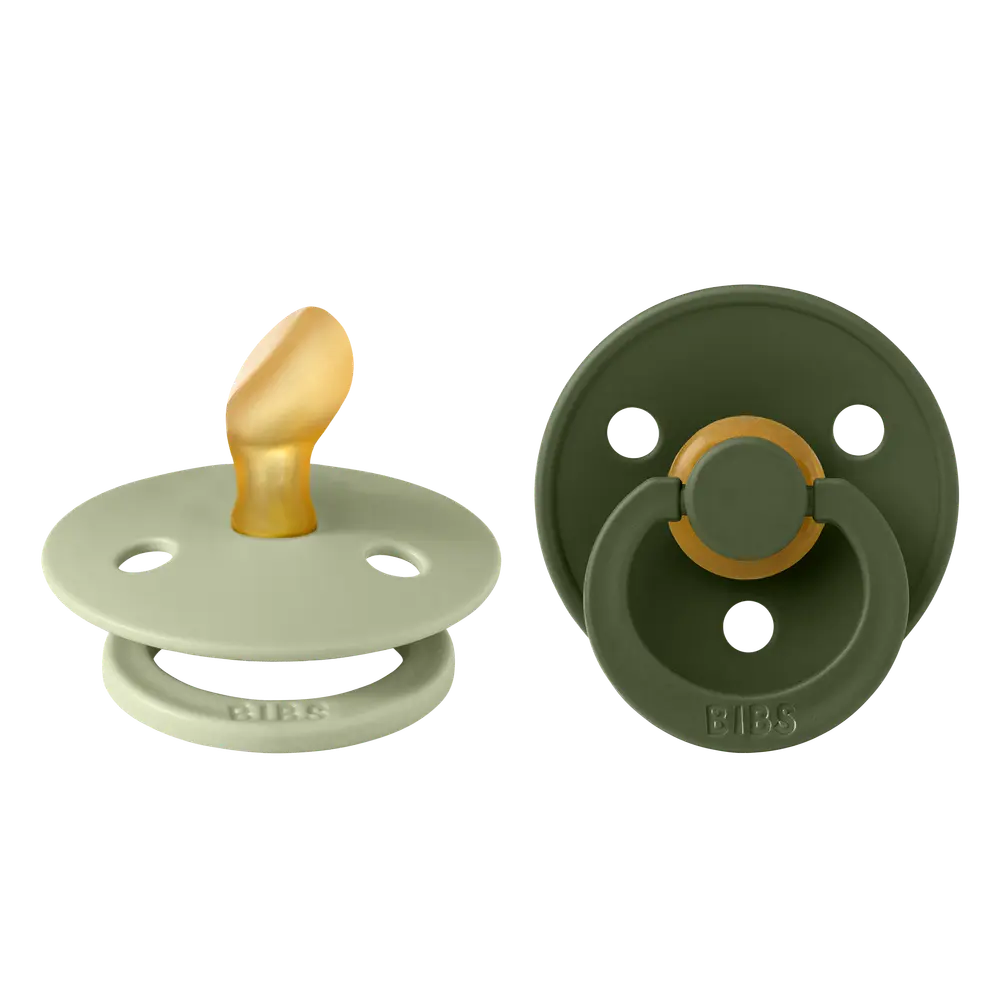 Napp Colour 2-pack Latex Anatomisk 0-6 mån - Sage/Hunter Green | Baby & Barn - Sköta - Nappar | BabyMode