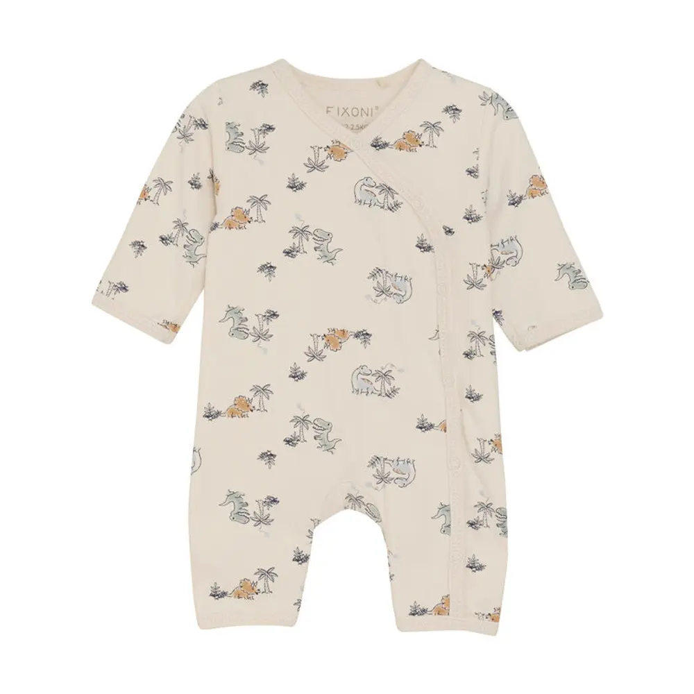 Jumpsuit m. Tryck - Zen Blue - 50 | Barnkläder - Prematurkläder | BabyMode
