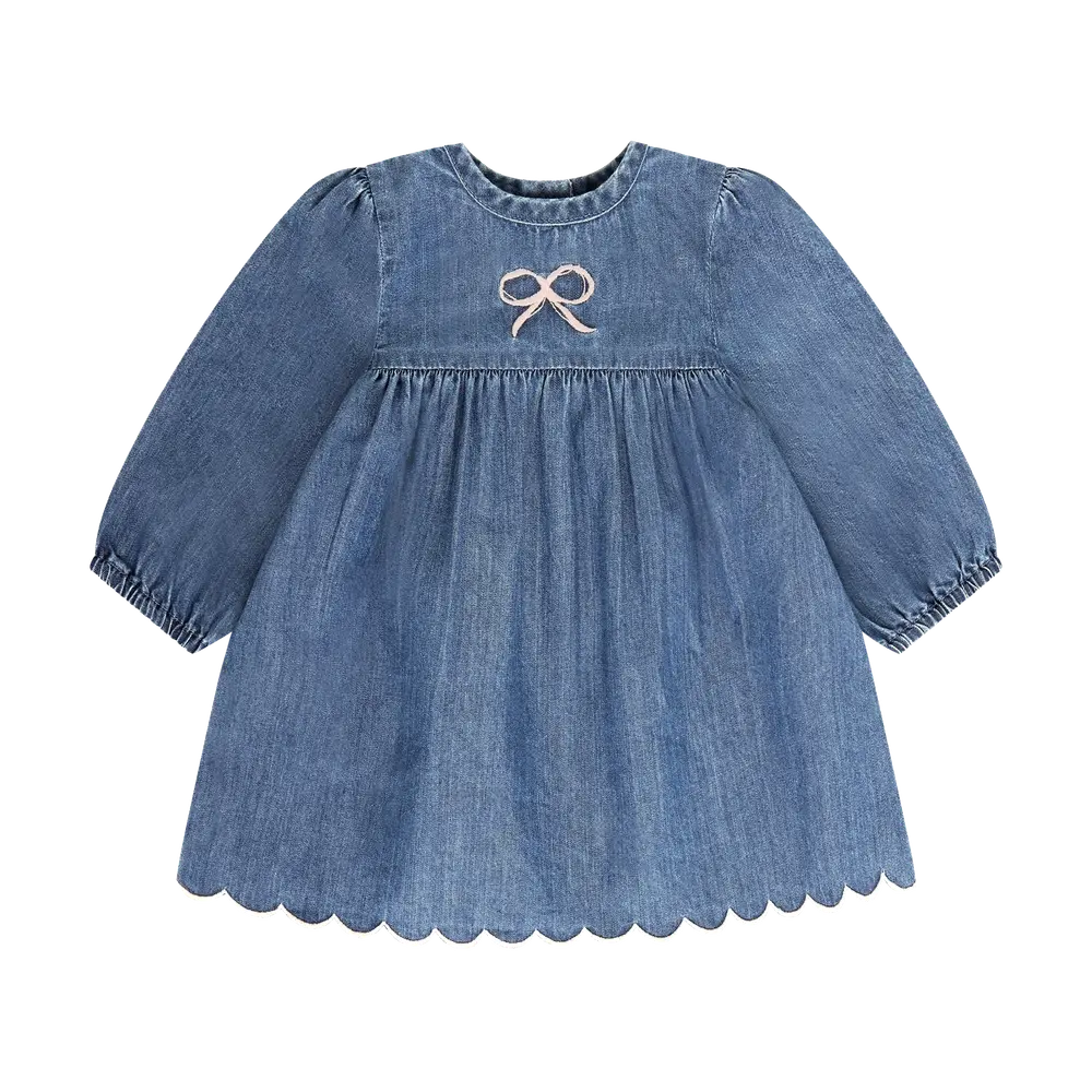 BeKids Klänning - Medium Blue Denim - 70