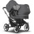 Donkey 5 Duo/Syskonvagn - grey melange/graphite stel