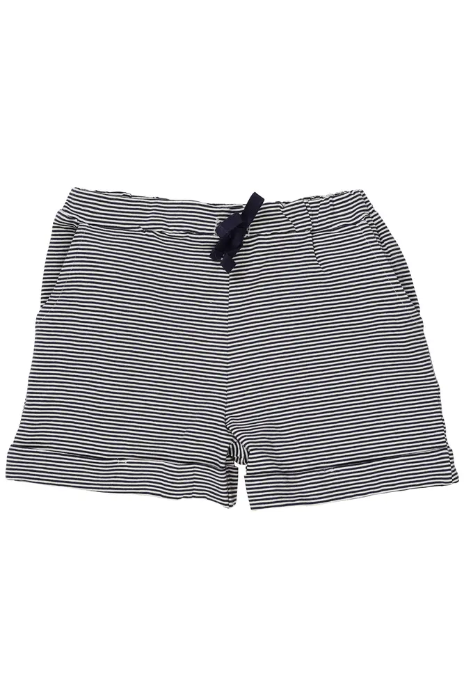 Stribet shorts - NAVY - 98 | Barnkläder - Underdelar - Shorts | BabyMode