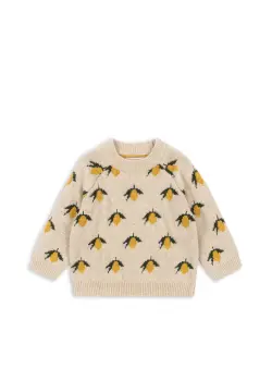 Belou Striksweater - Lemon | Kläder - Toppar - Koftor, västar & tröjor | BabyMode
