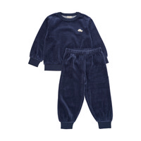 Velour Jogging sæt - Vintage blue