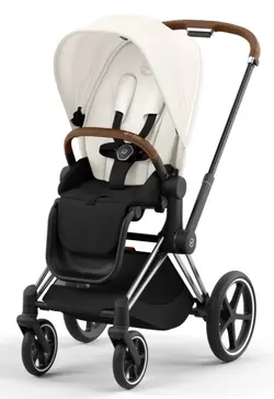 Priam Sittvagn - off white/chrome brown | Barnvagnar | BabyMode