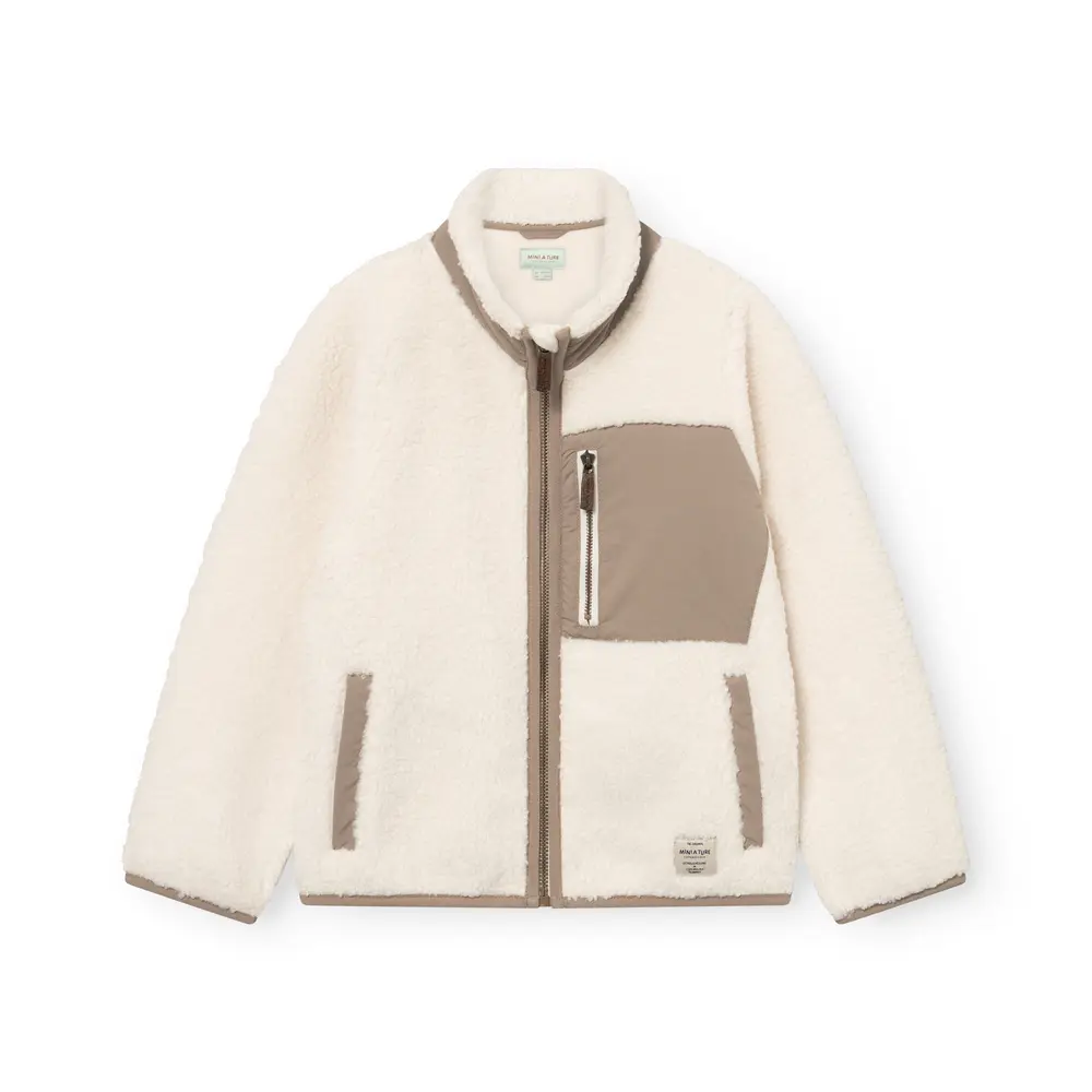Mini A Ture Matalinur Teddyfleece Jacka - Angora Cream - 3 ÅR/98