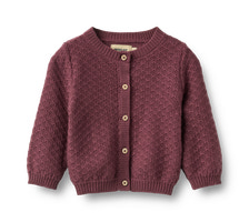 Wheat Cardigan Magnella - Eggplant