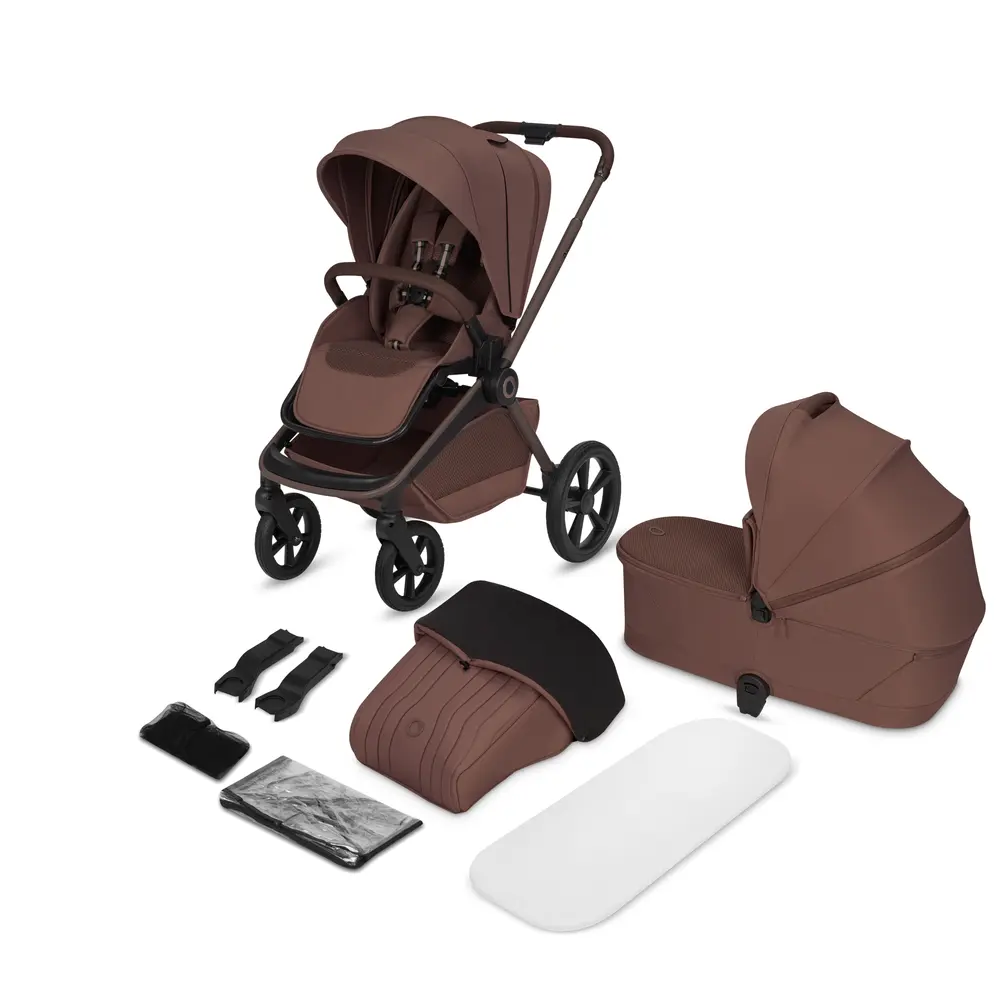 Lionelo Freya 2in1 Duovagn - Brown Chocolate | Barnvagnar - Barnvagnspaket | BabyMode