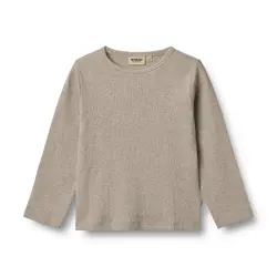 Långärmad T-Shirt Milo - Gravel Melange | Kläder - Toppar - Blusar | BabyMode