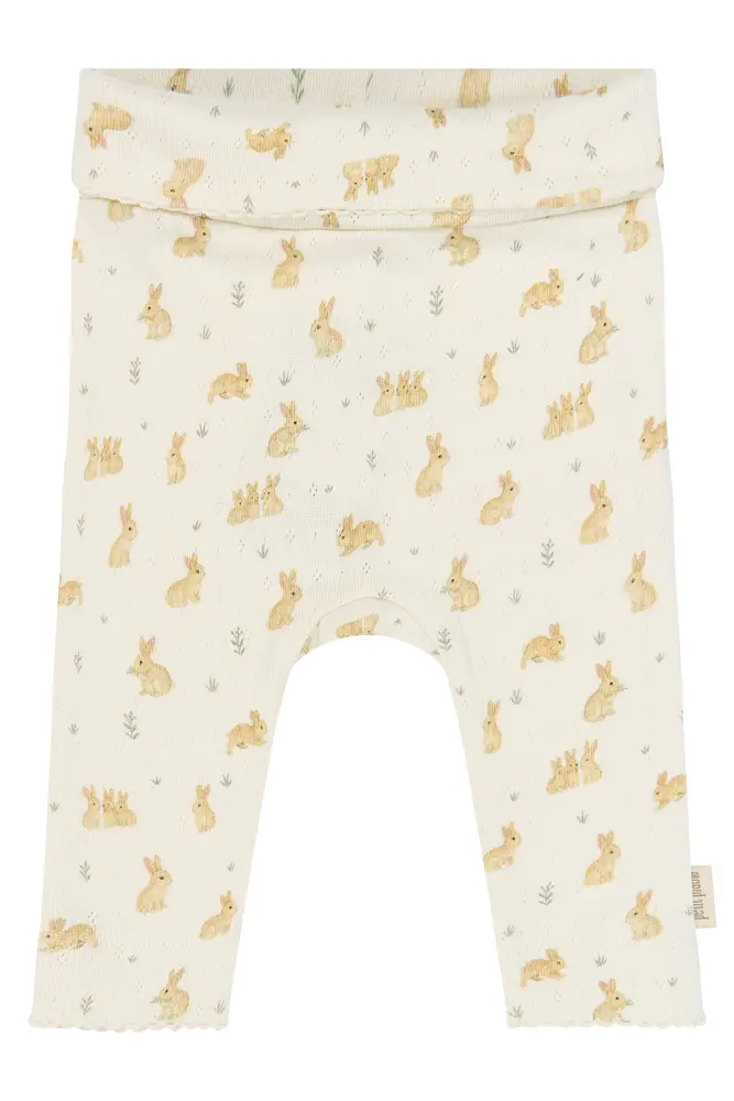 Petit Piao Dio High Waist Leggings - Eggnog Rabbit AOP - 62