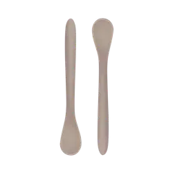 Långa Skedar 2-pack - Dune Beige | Baby & Barn - Äta - Bestick | BabyMode