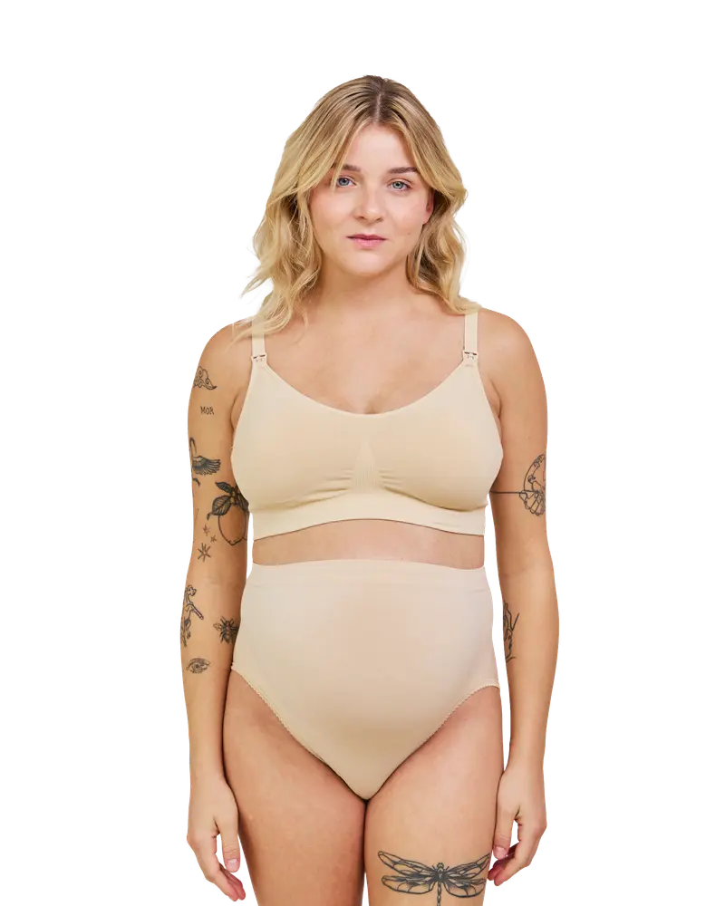 Graviditetstrosor Med Stöd - Beige - L