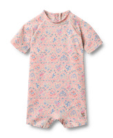 Baddräkt Cas - Pink Heart Flowers