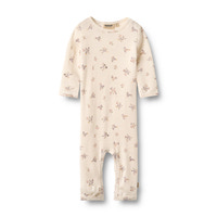 Wheat Haven Ull Jumpsuit - Eggshell Flowers
