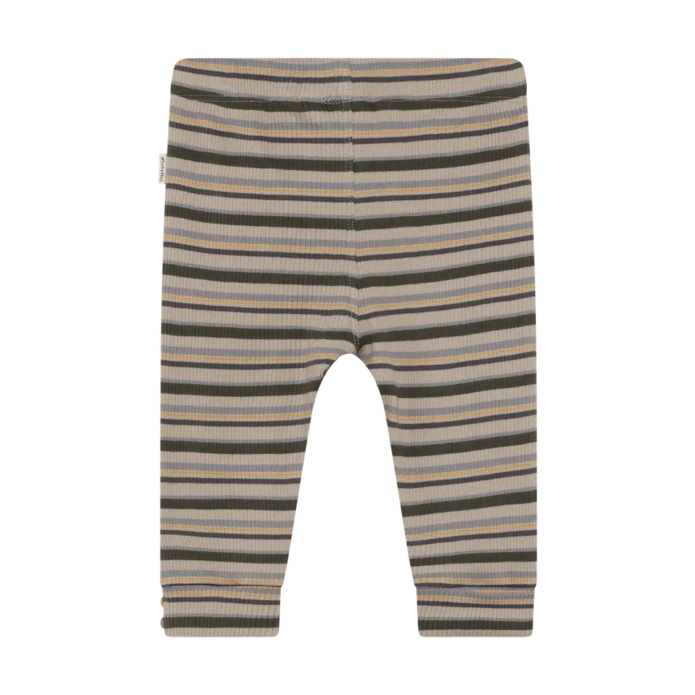 Minymo Rib Byxor - Beetle - 56
