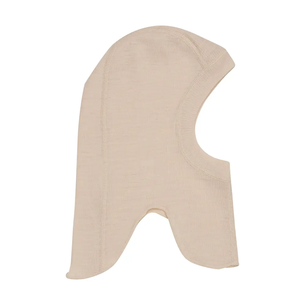 Balaclava Ull - Sandshell Melange - 70 | Barnkläder - Ull - Ullmössor, ullvantar och ulltossor | BabyMode