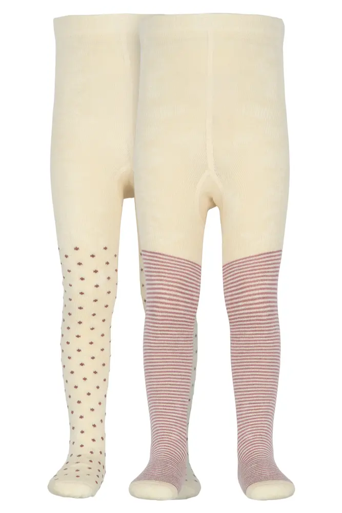 Strumpbyxor Bambu 2-pack - Pale Pink - 3-4 ÅR | Barnkläder - Strumpor & strumpbyxor - Strumpbyxor | BabyMode