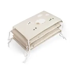 Spjälsängsskydd Tiny Farm - Sand | Barnrum - Textilier - Spjälsängsskydd | BabyMode