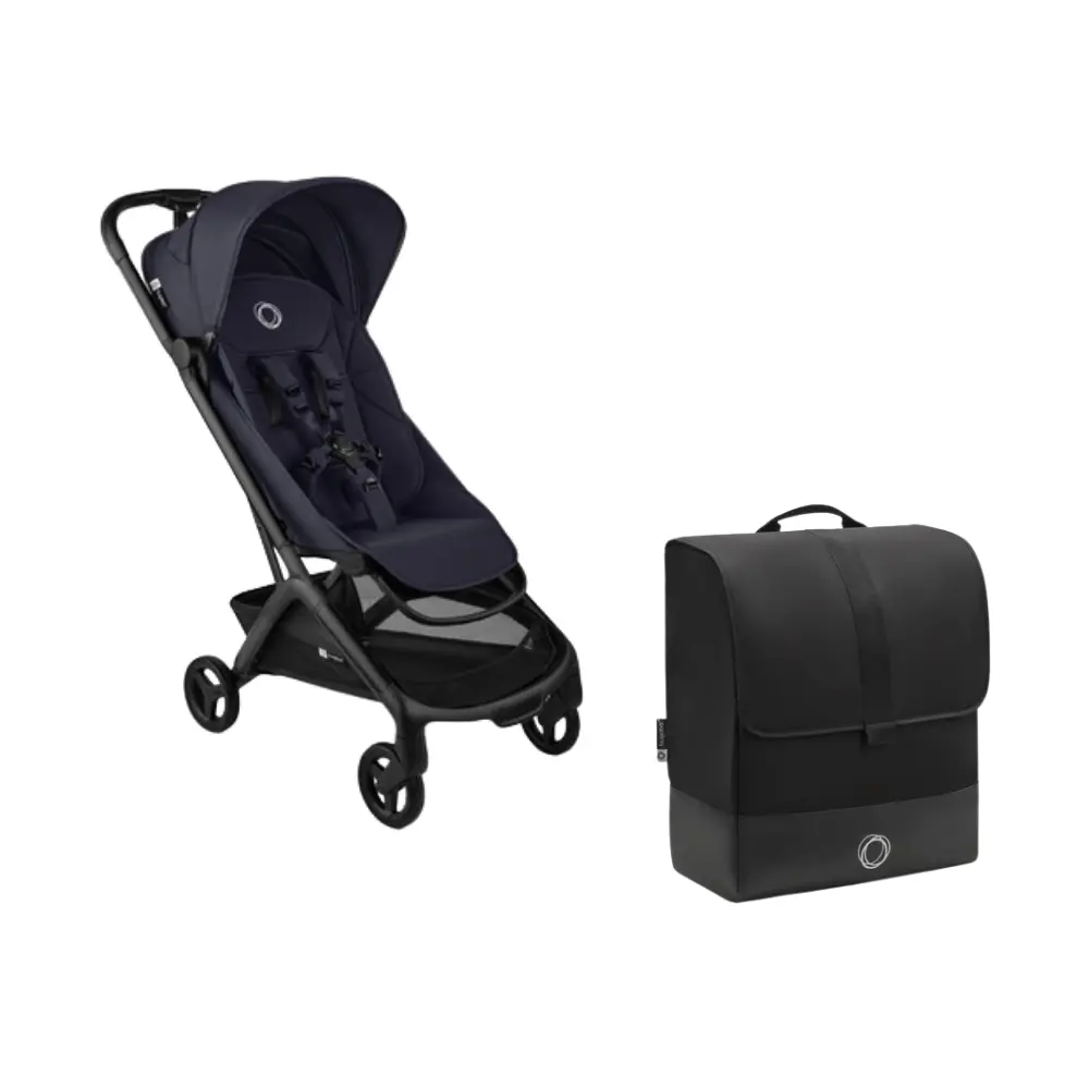 Bugaboo Butterfly 2 Resevagn inkl transportväska - Black/Deep Indigo | Barnvagnar - Resevagnar & sulkys | BabyMode
