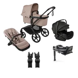 Fox 5 Renew med Otter Babyskydd inkl. bas & adapter - Taupe/Black | Barnvagnar | BabyMode