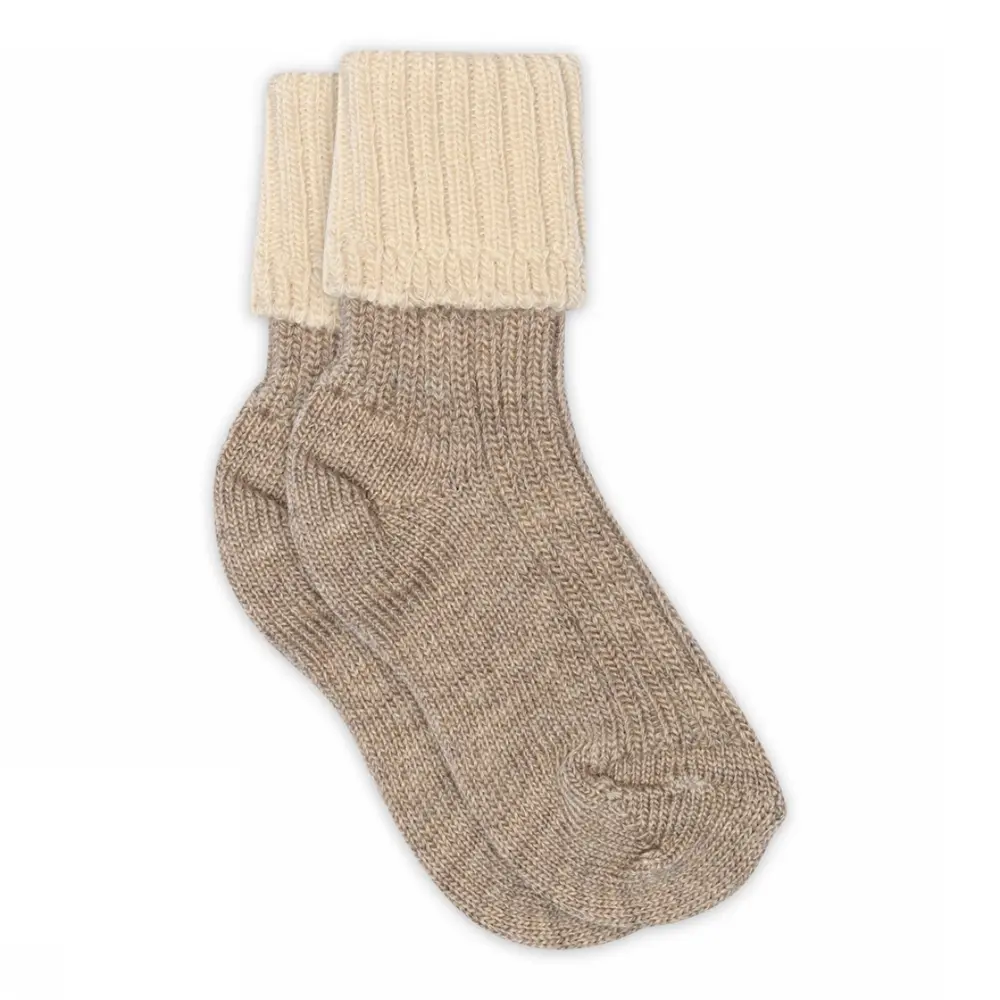 MP Denmark Aries Strumpor - Light Brown Melange - 17/18