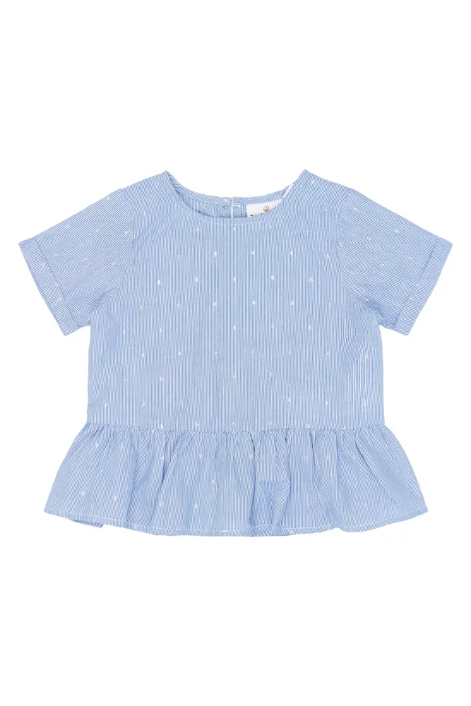 Thea T-Shirt - Forever Blue Striped - 110 | Barnkläder - Toppar - T-shirts & toppar | BabyMode