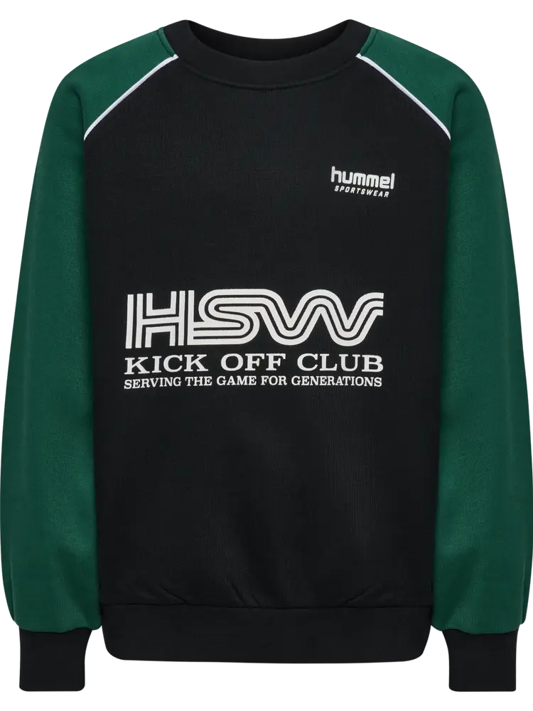Sweatshirt Oversized Crew HSW - Dark Green - 110/116 | Barnkläder - Toppar - Koftor, västar & tröjor | BabyMode