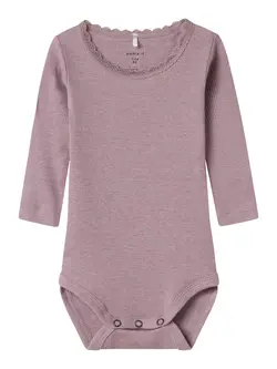 Långärmad Body Kab - Elderberry | Kläder - Bodys & overaller - Långärmad body | BabyMode