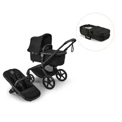 Fox 5 renew med babynest - Black | Barnvagnar | BabyMode