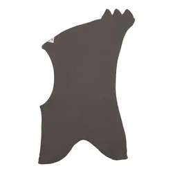 Balaclava m. Dino - Wood brown | Kläder - Ull - Ullmössor, ullvantar och ulltossor | BabyMode