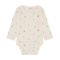 Långärmad Body Pointelle - Eggnog