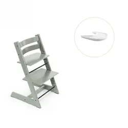 Tripp Trapp Stol & Bricka – Glacier green/vit