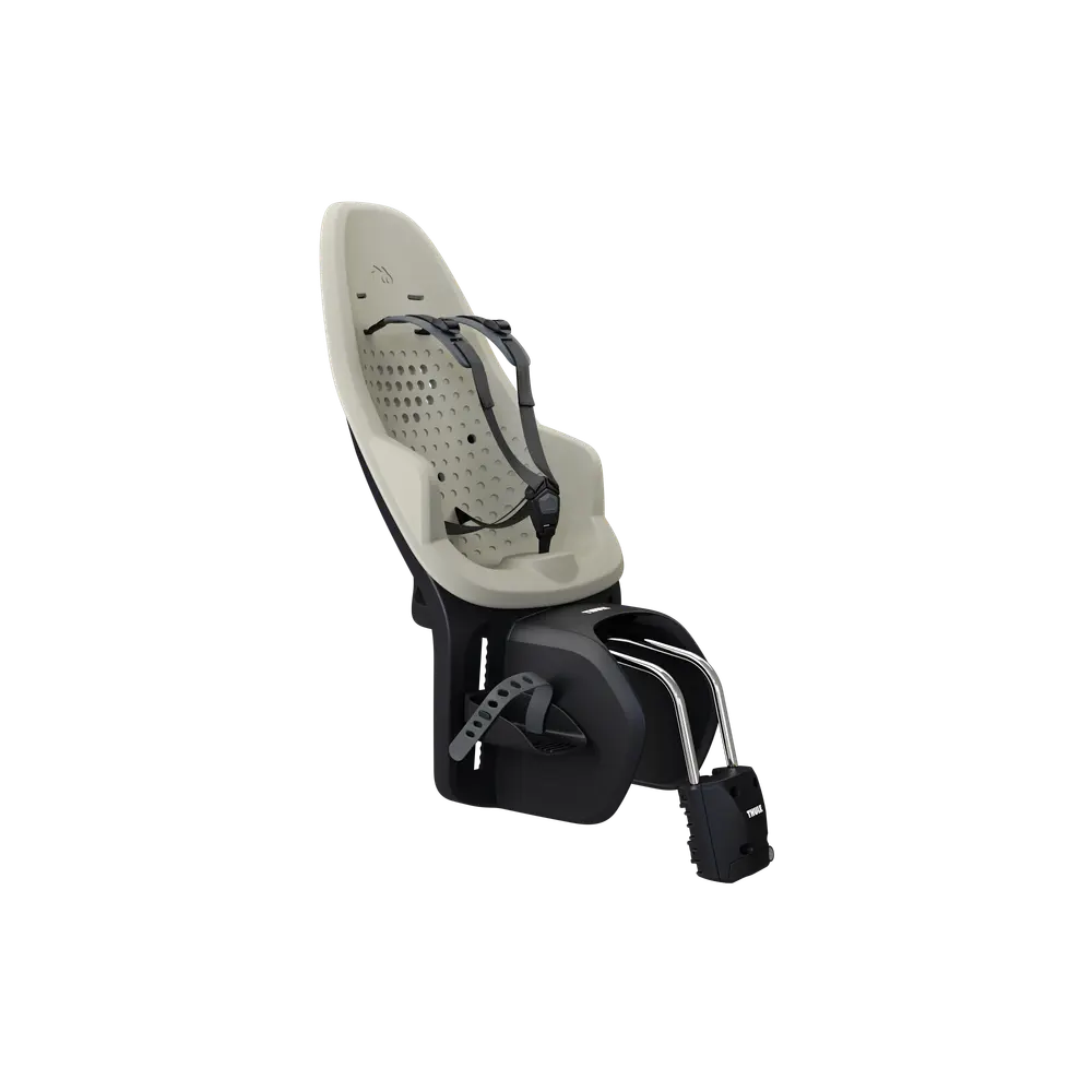 Thule Yepp 2 Maxi Frame Mount Cykelsits - Soft Sand | Baby & Barn - Barnsäkerhet - Cykelstolar & hjälmar | BabyMode